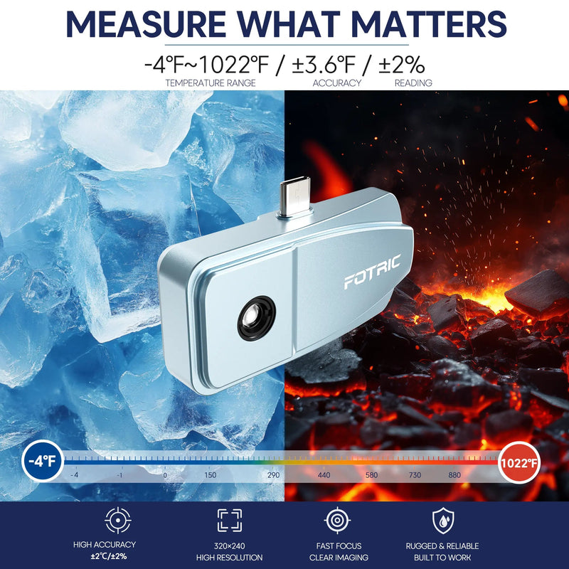 FOTRIC EU Official Store-FOTRIC TP320A Portable Thermal Imaging Camera-